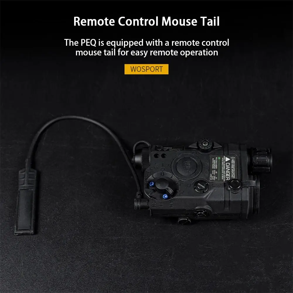 Zk30 Wosport PEQ-15 (Rode Laser + Groene Laser + Zaklamp) Tactische Rood Groene Dual Laser Ray Indicator