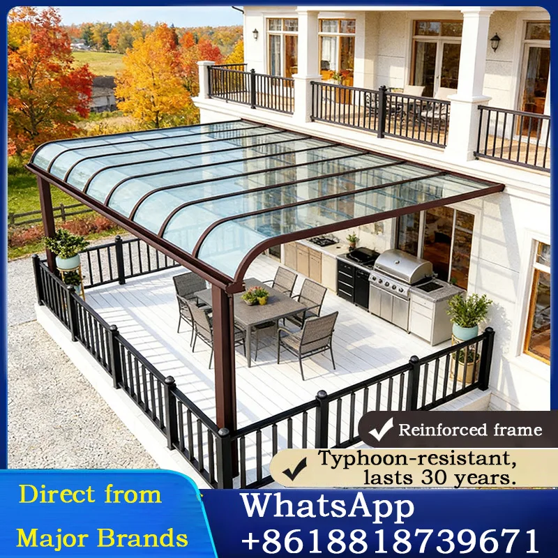 

Прочный современный настраиваемый водонепроницаемый навес для гостиной на открытом воздухе с незаменимым оттенком для дома и сада, террасы