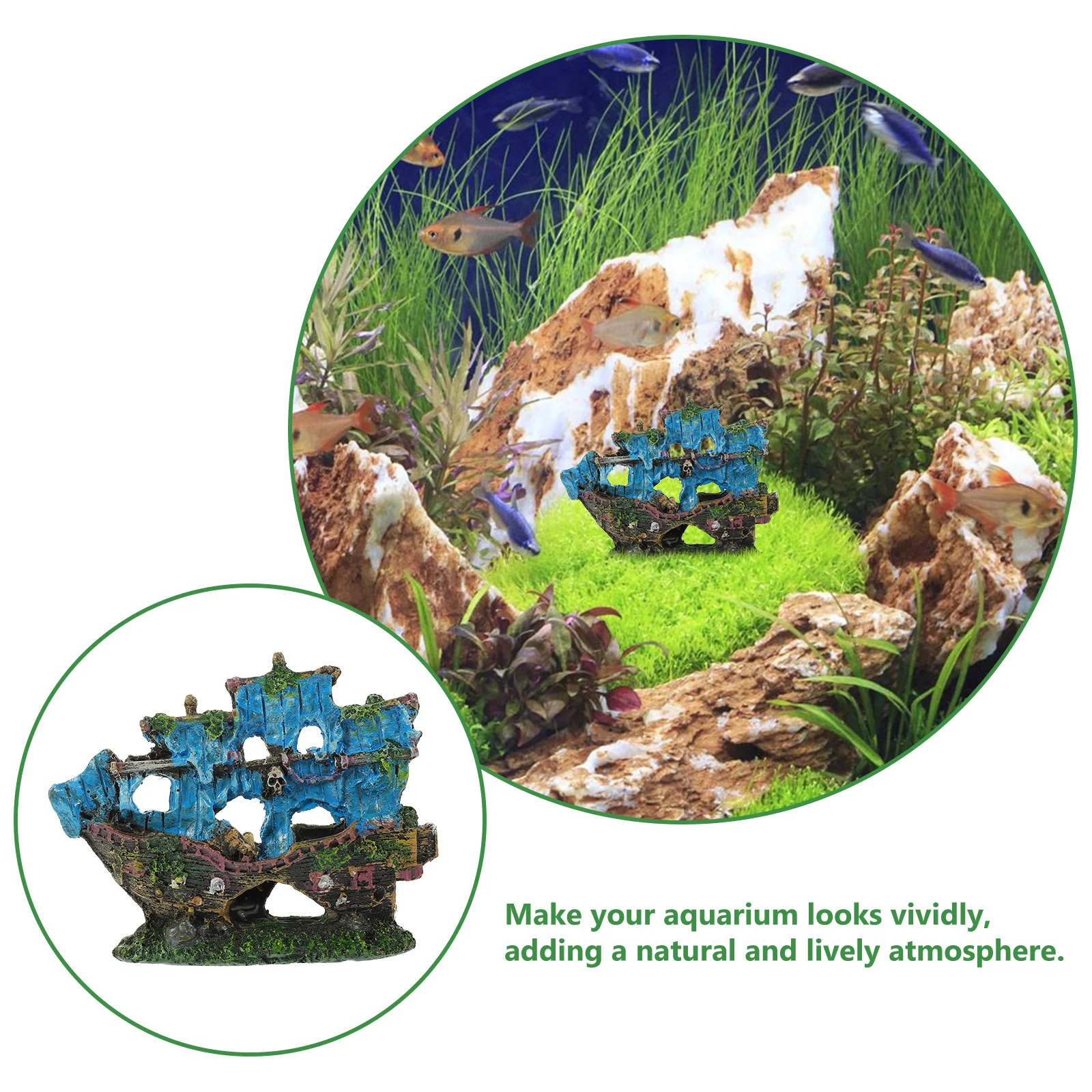 

1Set Realistic Aquarium Decor Fake Plant Delicate Fish Tank Accessories Desktop Aquarium Decoration Home Office Fish Tank