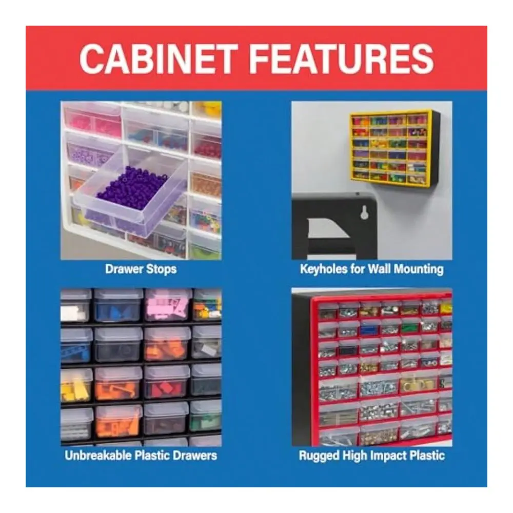 

Plastic Drawer Storage Cabinet For Garage Organization Beads Makeup Organizer Building Bricks Storage Teacher Toolbox 101 2 W X
