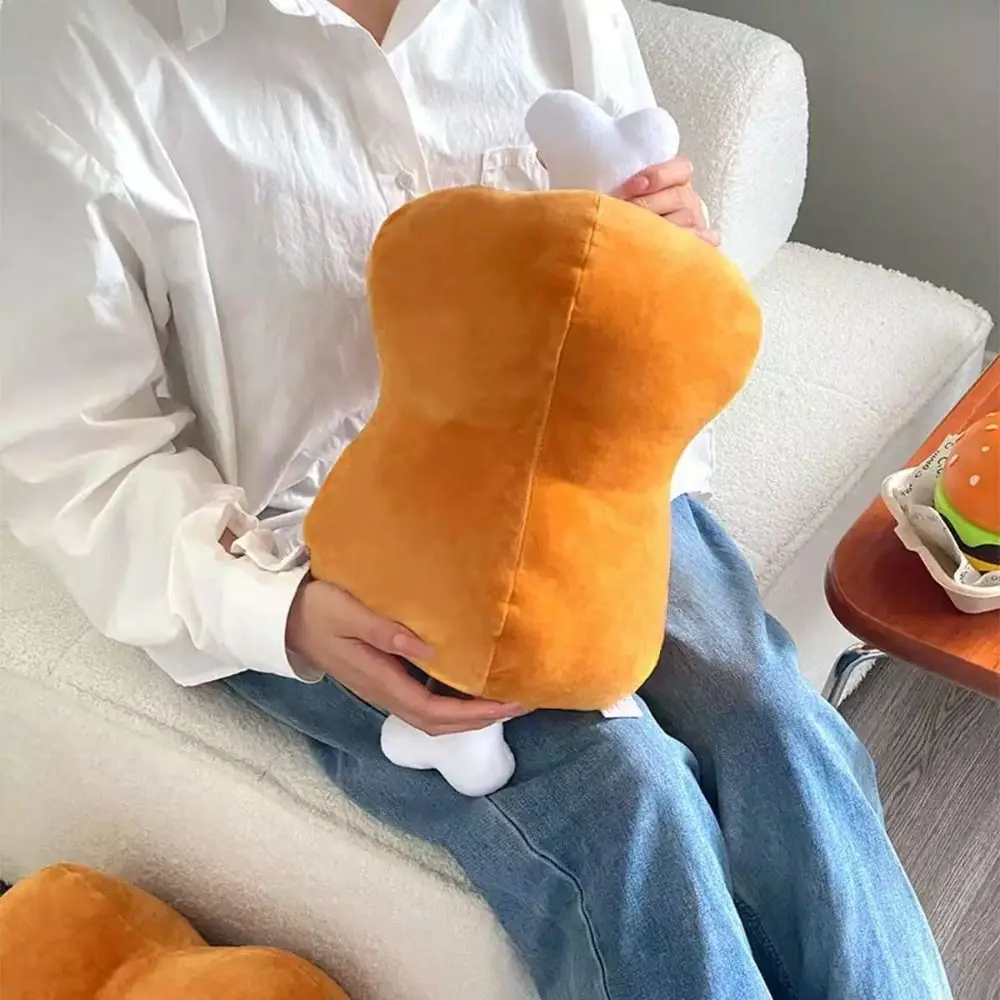 42cm Simulation Meat Bone Pillow Cartoon Design Washable Lifelike Meat Bone Pillow Soft Hypoallergenic Plush Toy Pillow