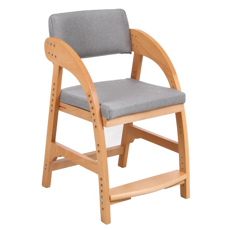 Solid wood children's chair Dining Writing desk Lifting multifunctional correction Sitting posture Student