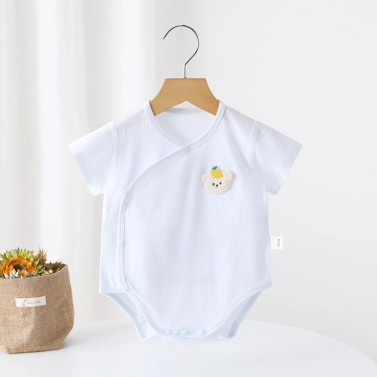 New Arrival Baby Boy Girl Lightweight Short Jumpsuit Newborn Pure Cotton Summer Cool Romper Kids Daily Moisture-wicking Onesie