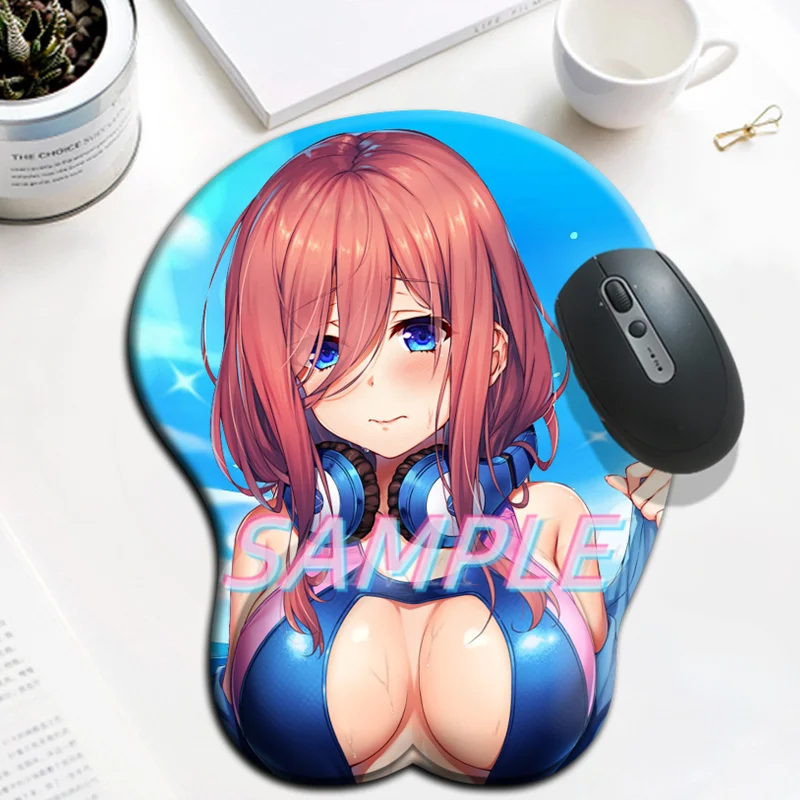 Nakano Miku Anime Go-toubun No Hanayome Boobs Naked xnxx Gaming Mousepad Kawaii Anime Sexy Mouse Pad 3D Big Oppai Gamer Desk Mat