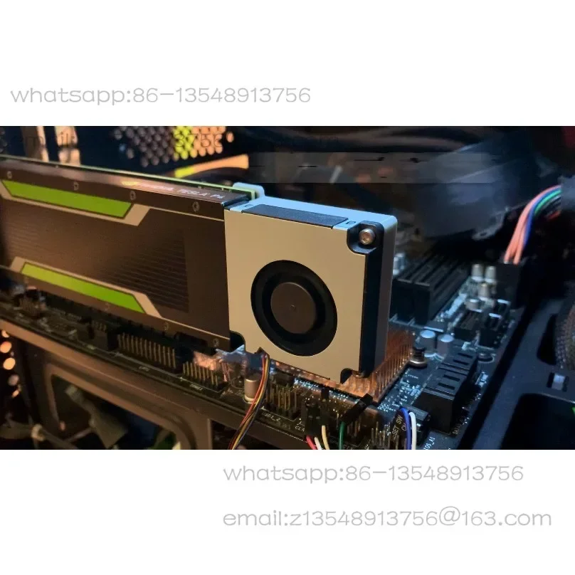 P4 M4 T4 A2 graphics card modified active turbo cooling fan, silent 4-wire PWM