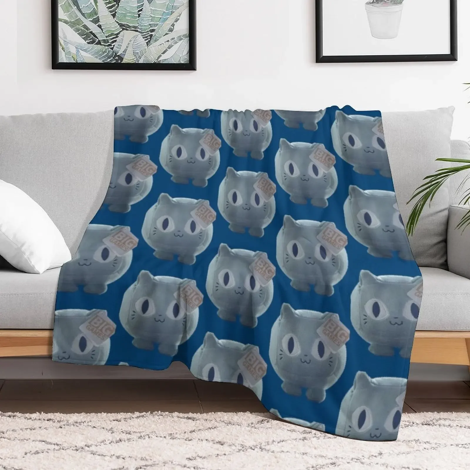 Pet simulator x code Throw Blanket Cozy Sofa Blanket for TV Watching Napping