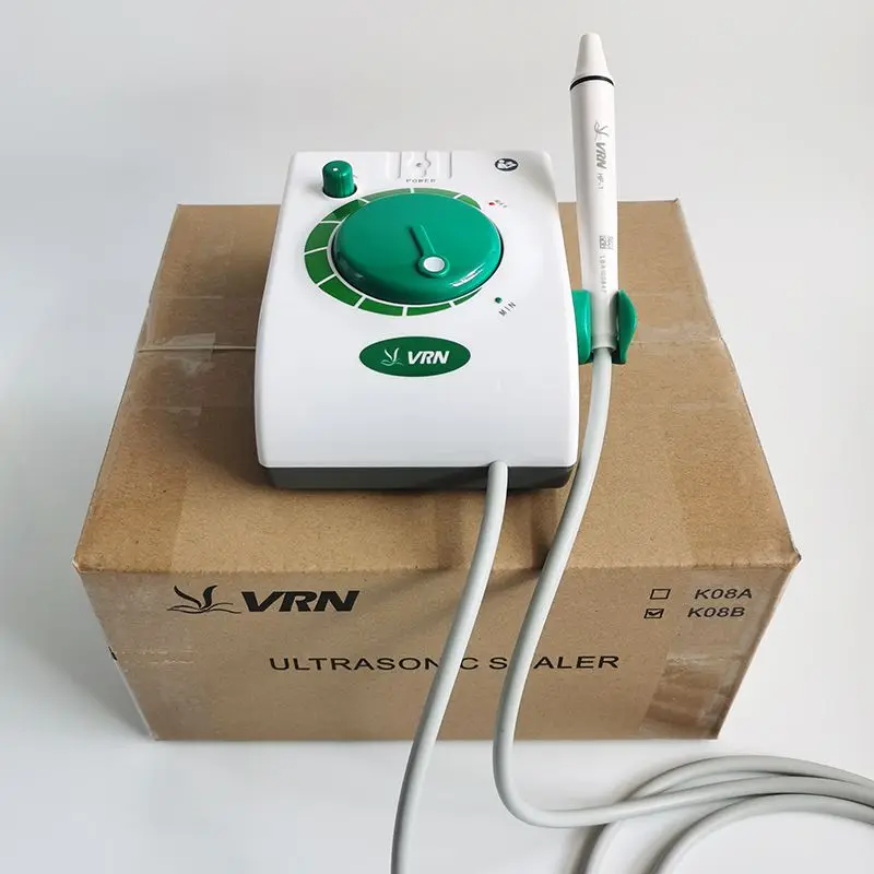 Portable Dental Equipment Vrn K08B Professional Dental Ultrasonic Scaler with Sealed Handpiece Vet Dog Cat