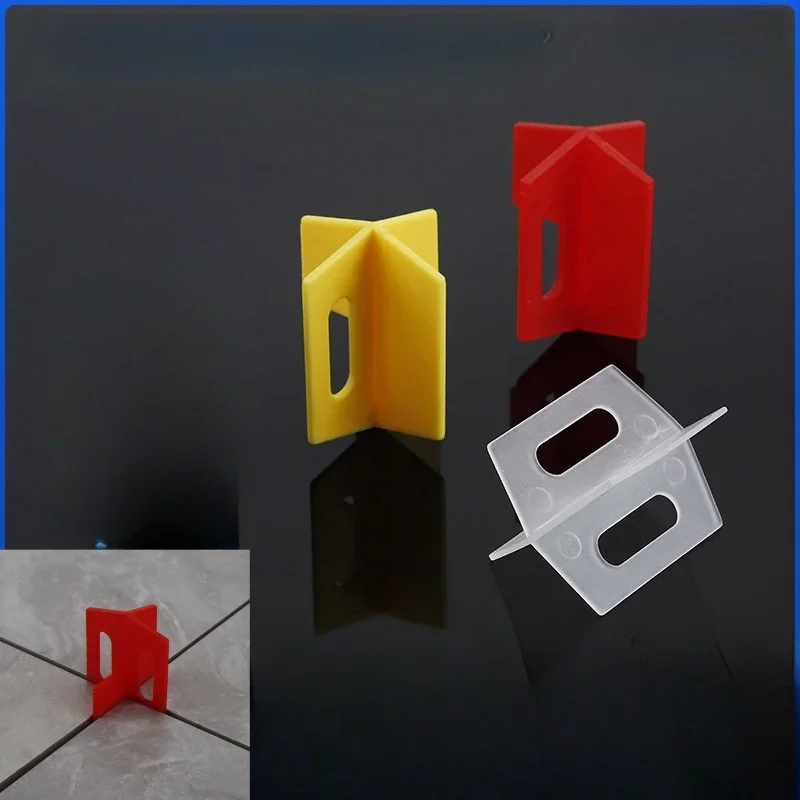 1.0--3.0mm Ceramic Tile Spacers Clips Wedge Leveling System 100pcs For Floor Wall Tile Gap Leveling System Construction Tools