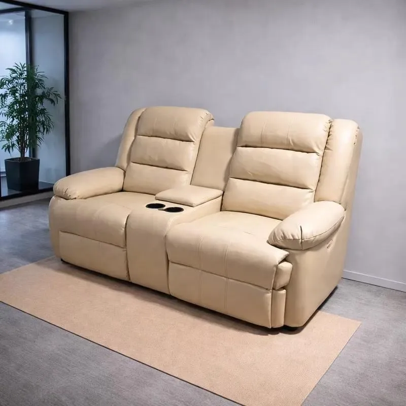 Deluxe Double Office Sofa Adjustable Headrest Lounge Chair Premium Hotel Lobby Seating Area