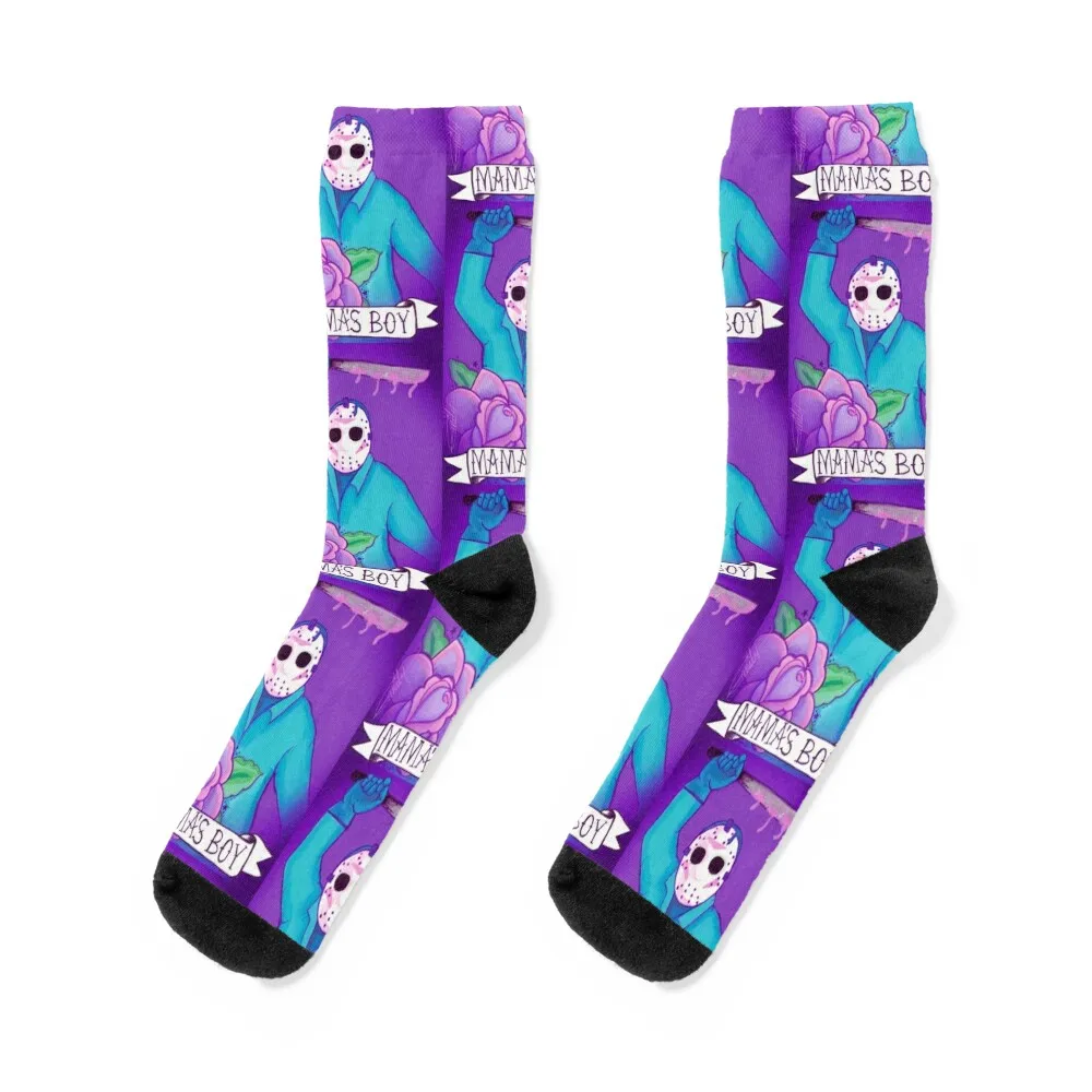 

Mama's boy Jason Socks ankle fashionable happy halloween Male Socks Women's