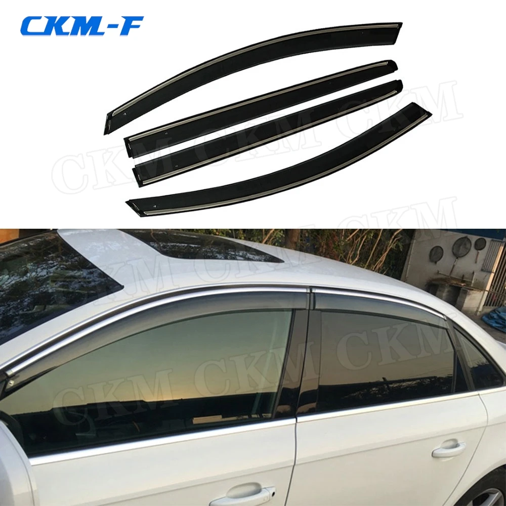 

4pcs Car Awnings Shelters Window Visors rain eyebrow For Lexus IS300 2019 Car Accessories