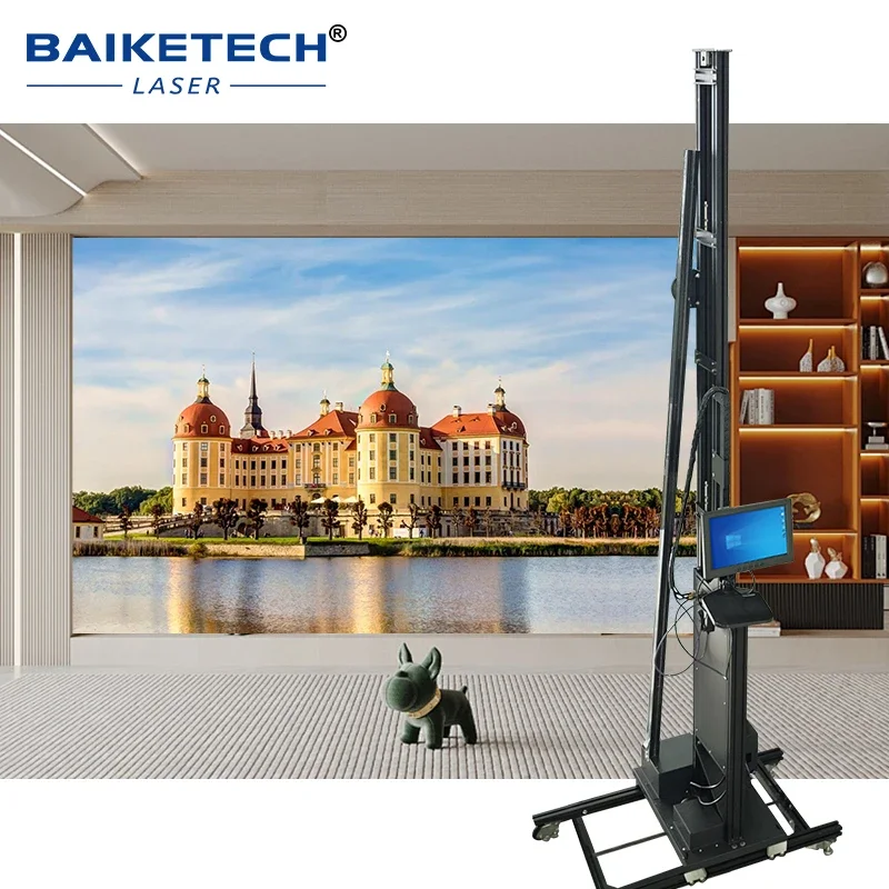 TH-UP600M عمودي ثلاثية الأبعاد النافثة للحبر الدقة آلة طباعة الجدران للعمل الفني مفصل آلة طلاء جدران طابعة ورق الحائط