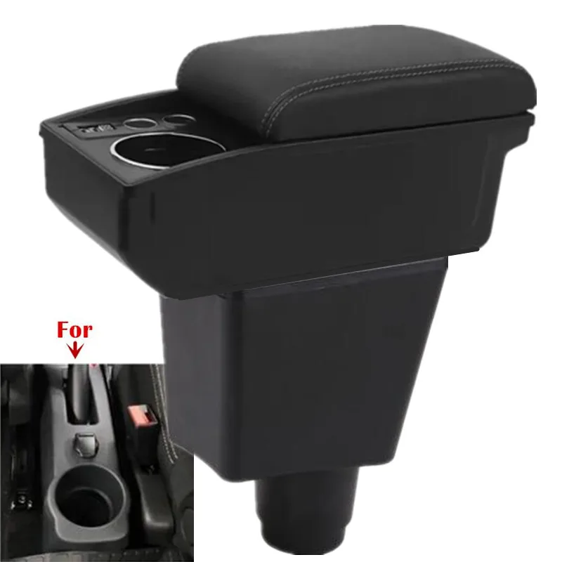 

For Renault Logan 2 Armrest Box For Dacia Logan 2 dokker Renault Sandero 2 double-layer Storage Box Retrofit Car Accessories