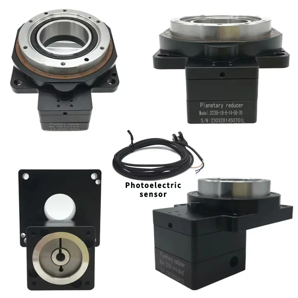Hollow Rotating Platform Ratio 5:1 10:1 18:1 High Precision Electric Indexing Turntable Replace DD Motor Cam Divider CNC 4 Axis