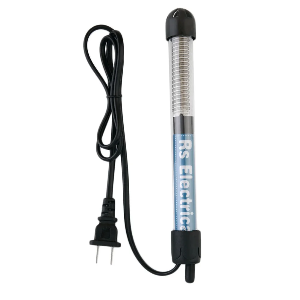 

50W 220V Submersible Aquarium Heater Stainless Steel Adjustable Thermostat Fish Tank Heating Rod Freshwater Saltwater
