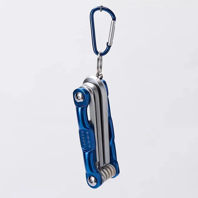 Foldable hex socket wrench tool set, plum blossom screwdriver, multi-functional portable hexagonal wrench.