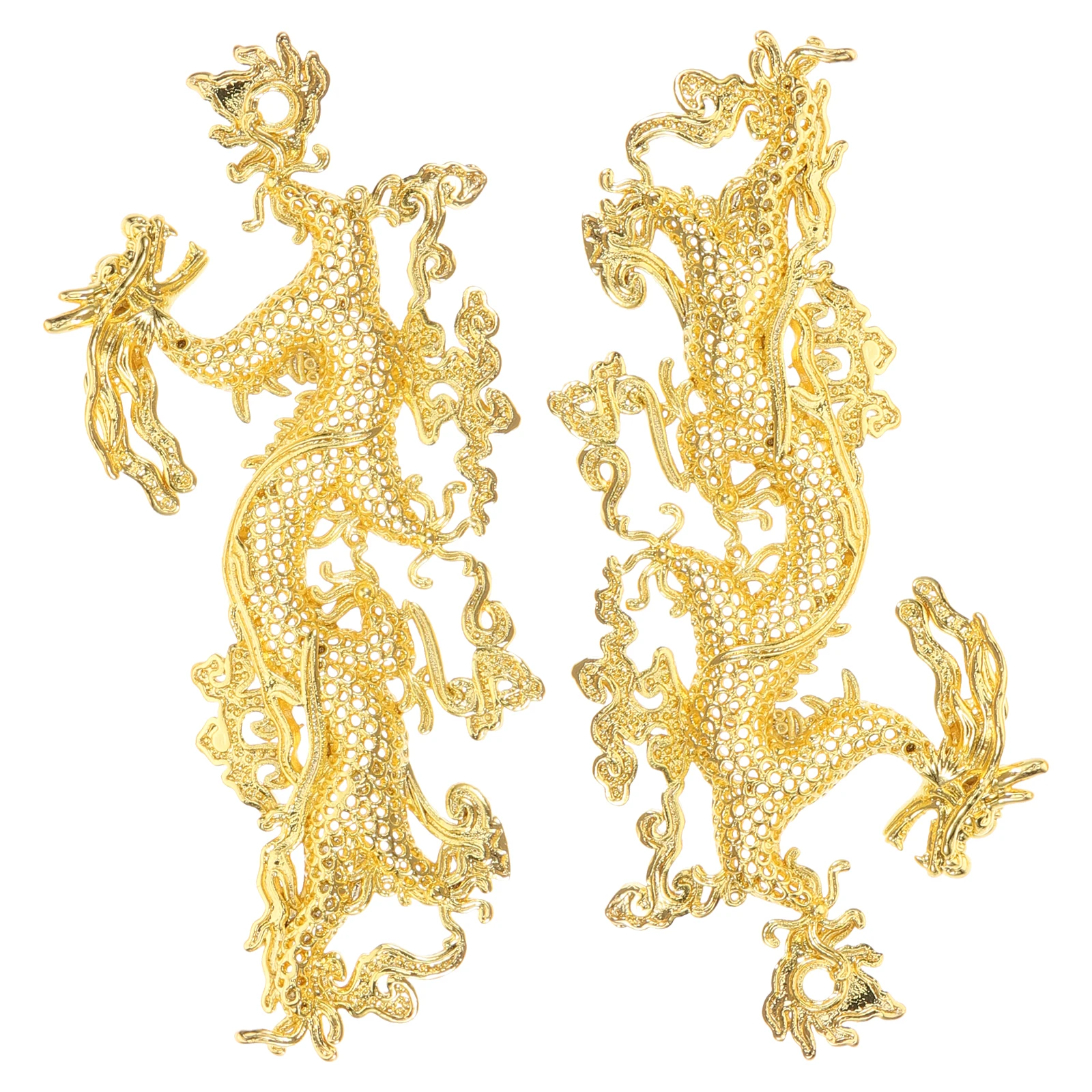 

2 Pcs Hairpin Material Dragon Charms Metal Sticks Hairpin Diy Accessories Suitable Any Occasion Hair Decor Jewelry Making