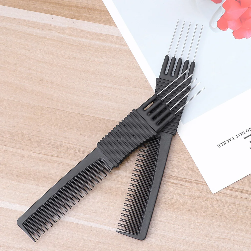 4Pcs Hair Needle Comb Exquisite Lightweight Styling Tool for Various Hairstyles Steel Tail Comb for Home Barbershop Use