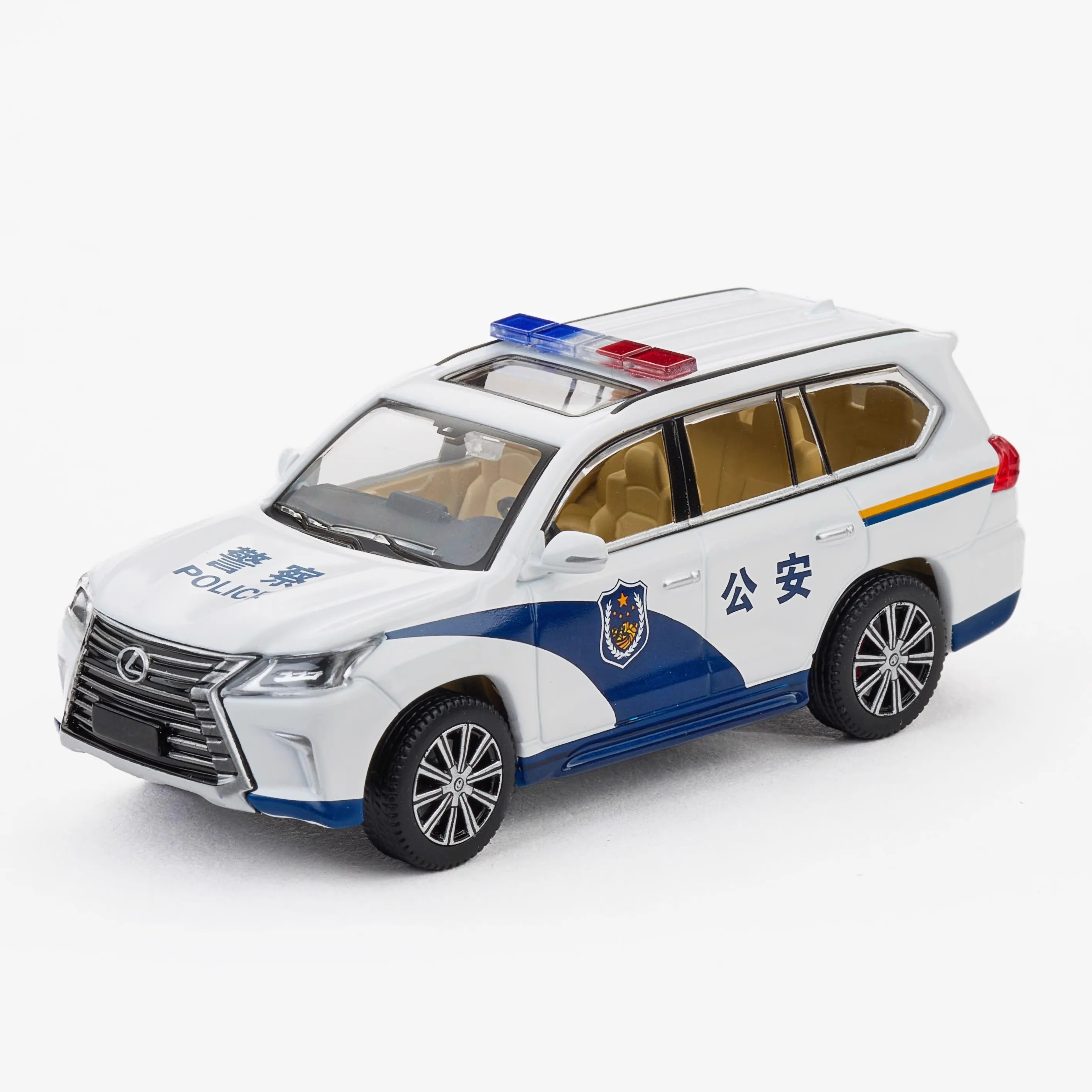 MASSDI Model 1: 64 LX570 LX600 Model Mobil Paduan Model Mobil Polisi