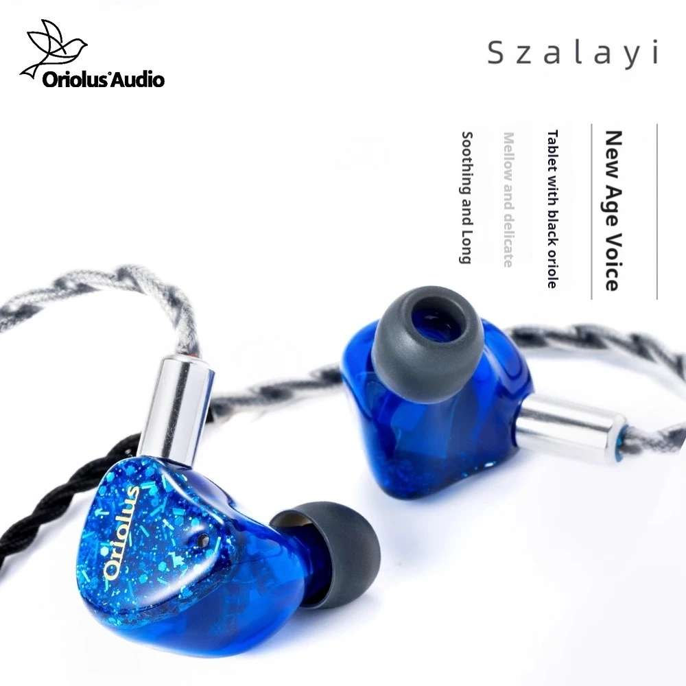 Oriolus Szalayi Wired Headphones In-Ear HIFI Soothing Long Mellow Delicate Sound Quality Wired HiFi Music earbuds customizable