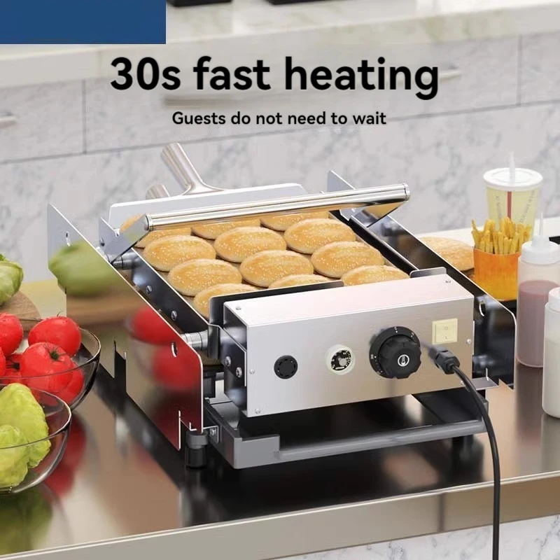 Hamburger Machine Commercial Small Automatic Toaster Double-layer Toaster Electric Hamburger