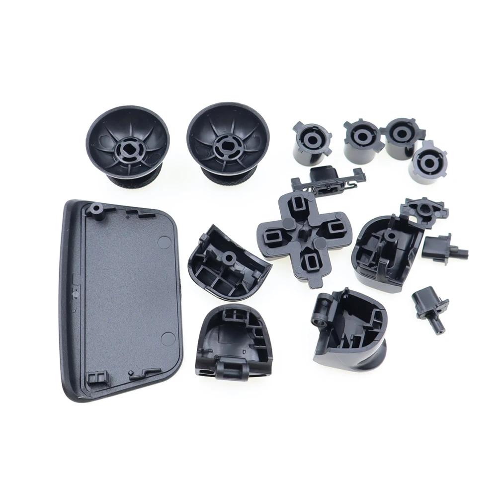 1set Buttons For PS5 V2 Controller L1 R1 L2 R2 Trigger Key Cross Action Keys Joystick Cover Kit BDM-020 Clear Color Button