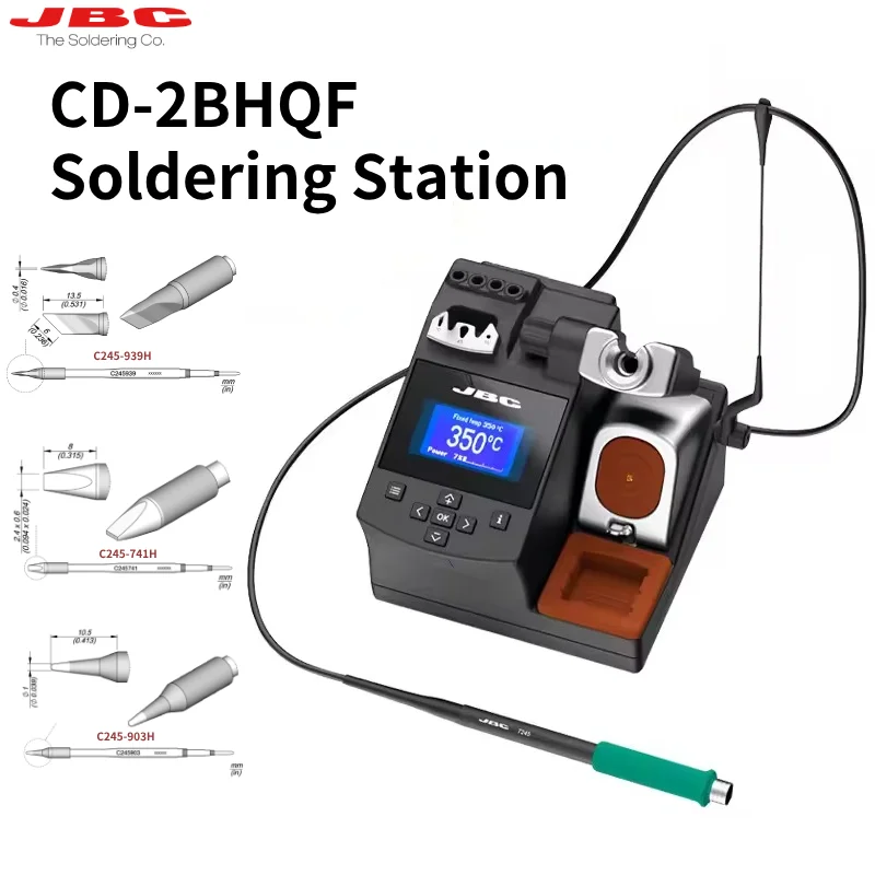 In Stock Original JBC CDB/CD-2HQF Soldering Station Includes T245 General Purpose Handle For general electronics application.