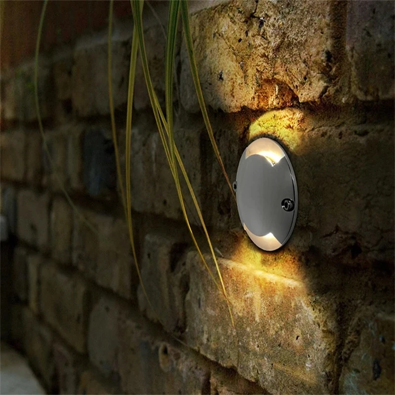 Ultra fino led enterrado luz 1w dc12v ao ar livre à prova dwaterproof água jardim deck terraço gramado luzes ip67 escada plataforma lâmpada de aterramento