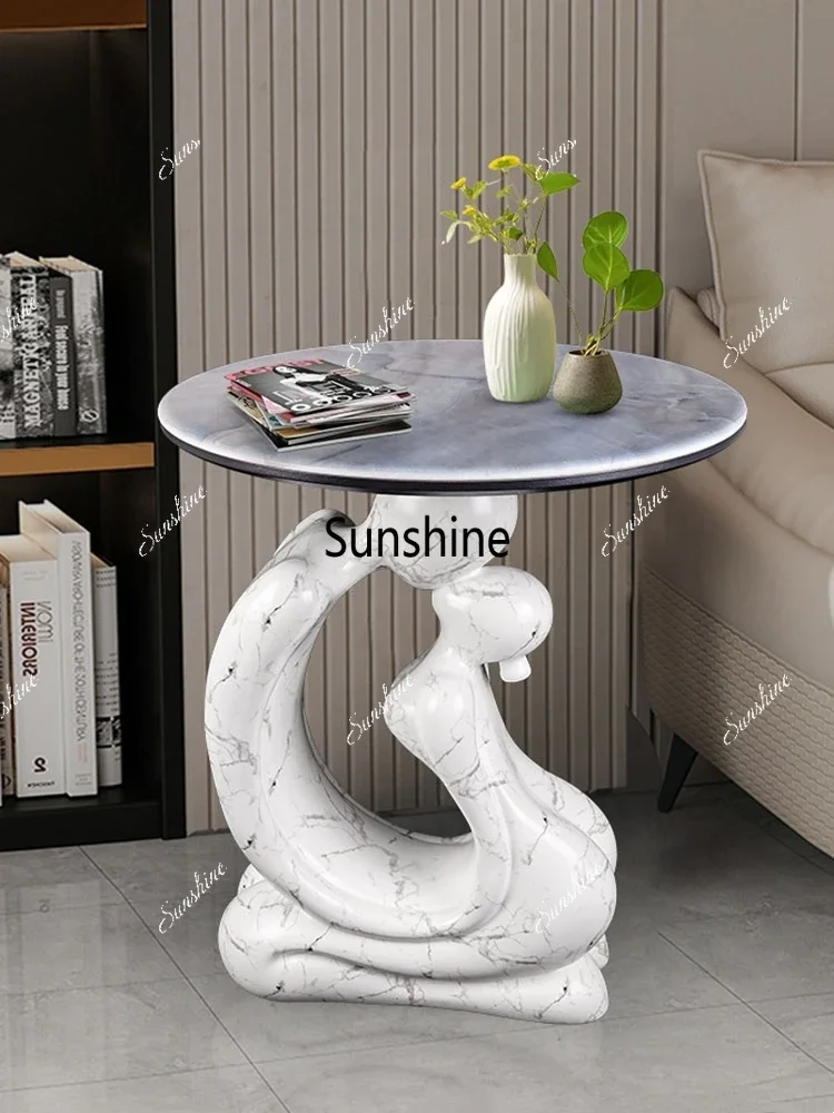 Home Decor Creative Abstract Character Statues Side Tables Living Room Sofa Corner Tables Creative Art Sculptures Coffee Tables