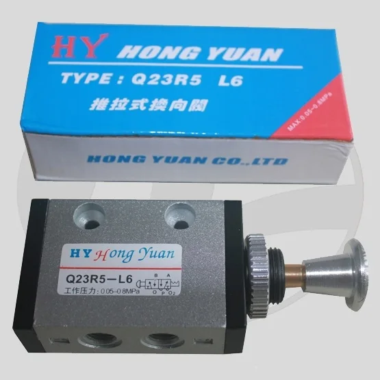 Q23R5-L6 Hand Pull Valve Push-Pull Reversing Valves Pneumatic Q23R5-L8 Glass Equipment