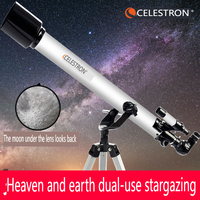 Celestron 60AZ Astronomical Telescope for Kids - Professional Stargazing High Magnification HD Deep Space Viewing Child's Gift