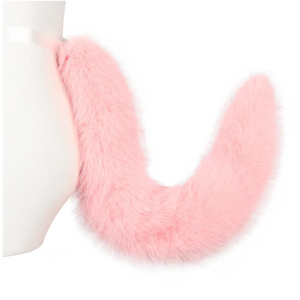 Queue de renard en peluche, Cosplay, queue de bête mignonne, spectacle de bande dessinée, accessoires queue de loup
