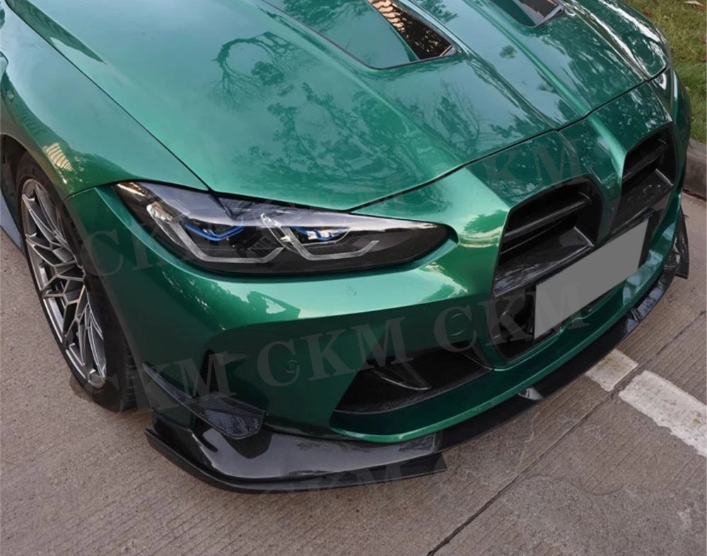 

Prepreg Dry Carbon For BMW G80 M3 G82 G83 M4 2021+ Front Bumper Side Canards Fin Flaps Trim Car Splitter Body Kits