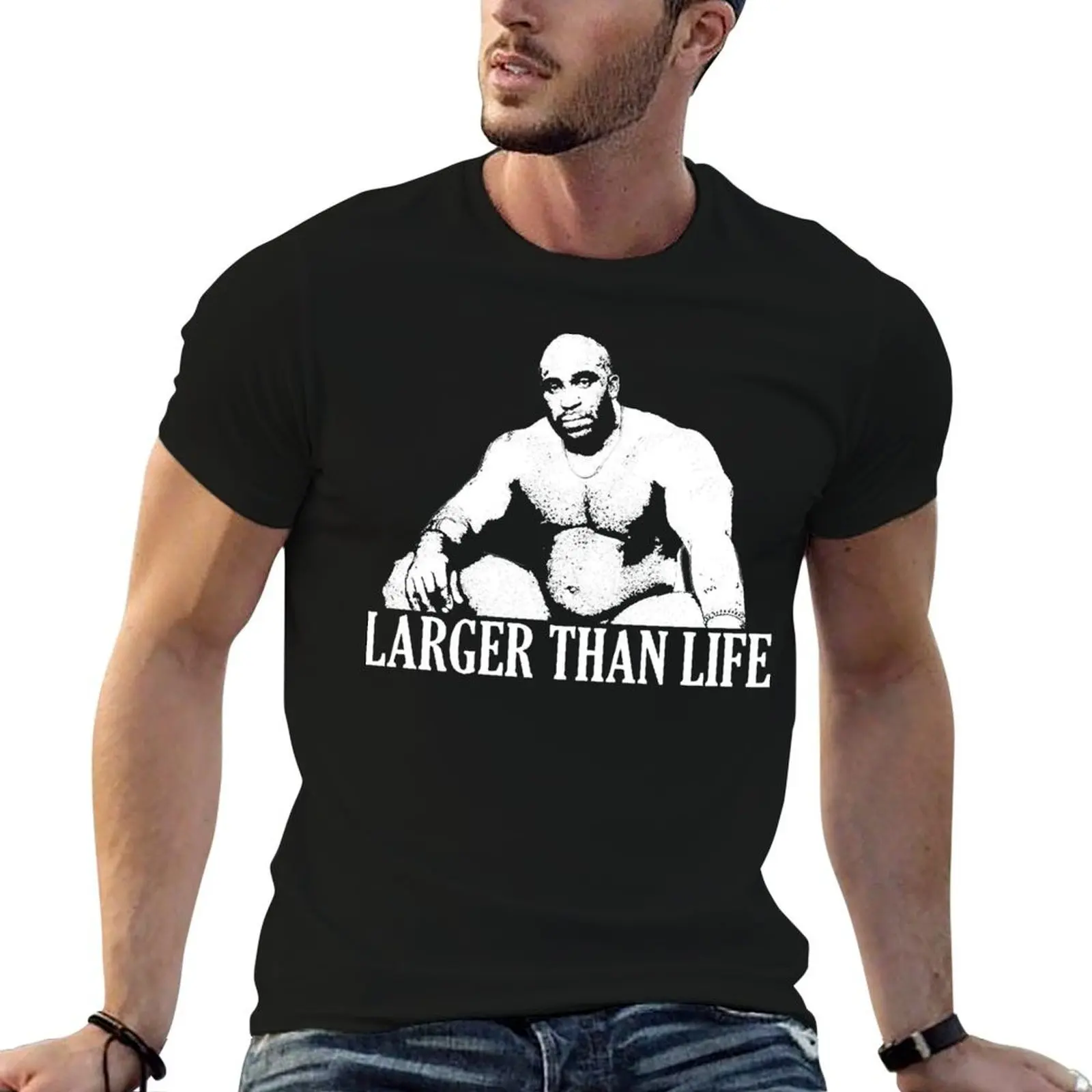 Larger Than Life T-Shirt Daily Work Short Sleeve Top