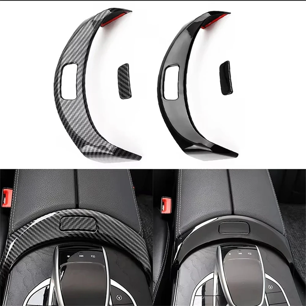 

Car Center Console Armrest Storage Box Button Cover Trim For Mercedes Benz C GLC Class W205 X253 2015 -2022