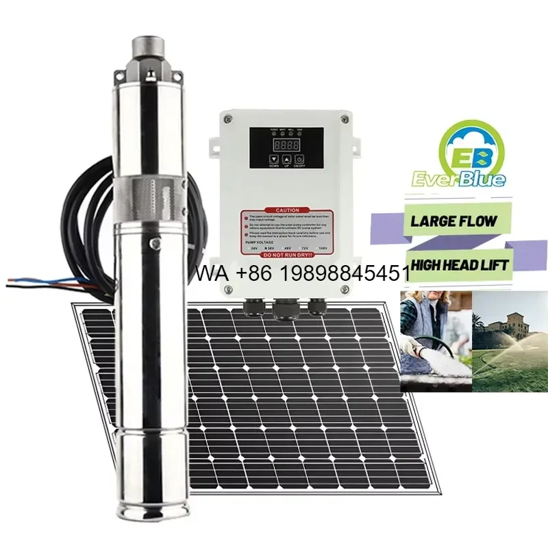 Wmwmnu High Pressure Solar Agricultural Pump with DC for OEM Customizable Improve Irrigation Efficiency in Agriculture