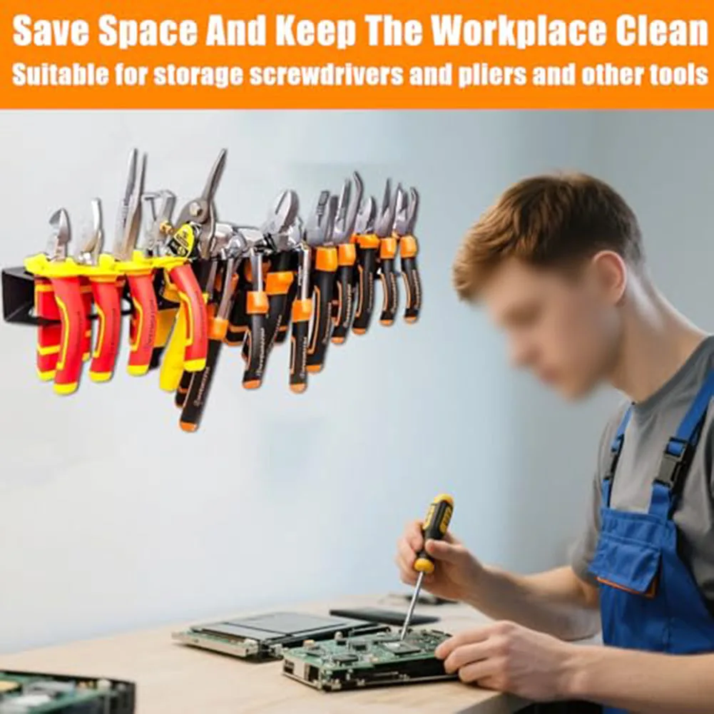 Garage Tool Organizer Wall Mounted Tool Rack Rust Resistant Construction Optimal Vertical Storage Design Tool Storage