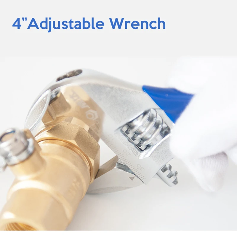 Verstelbare Moersleutel Universele Spanner Roestvrijstalen Huishoudelijke Vergroten Open Badkamer Wrench Key Moer Moersleutel Sanitair Reparatie Tool