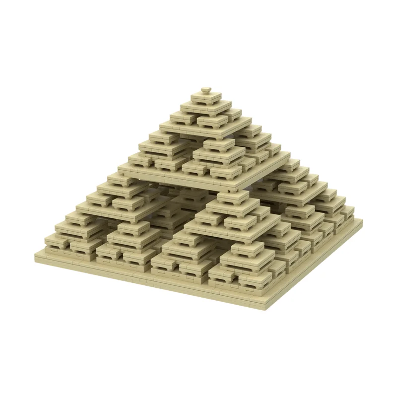 Sierpinski Pyramid MOC Building Blocks Fractal Geometric Pyramid DIY Mathematical Desktop Decor Toy 3580PCS