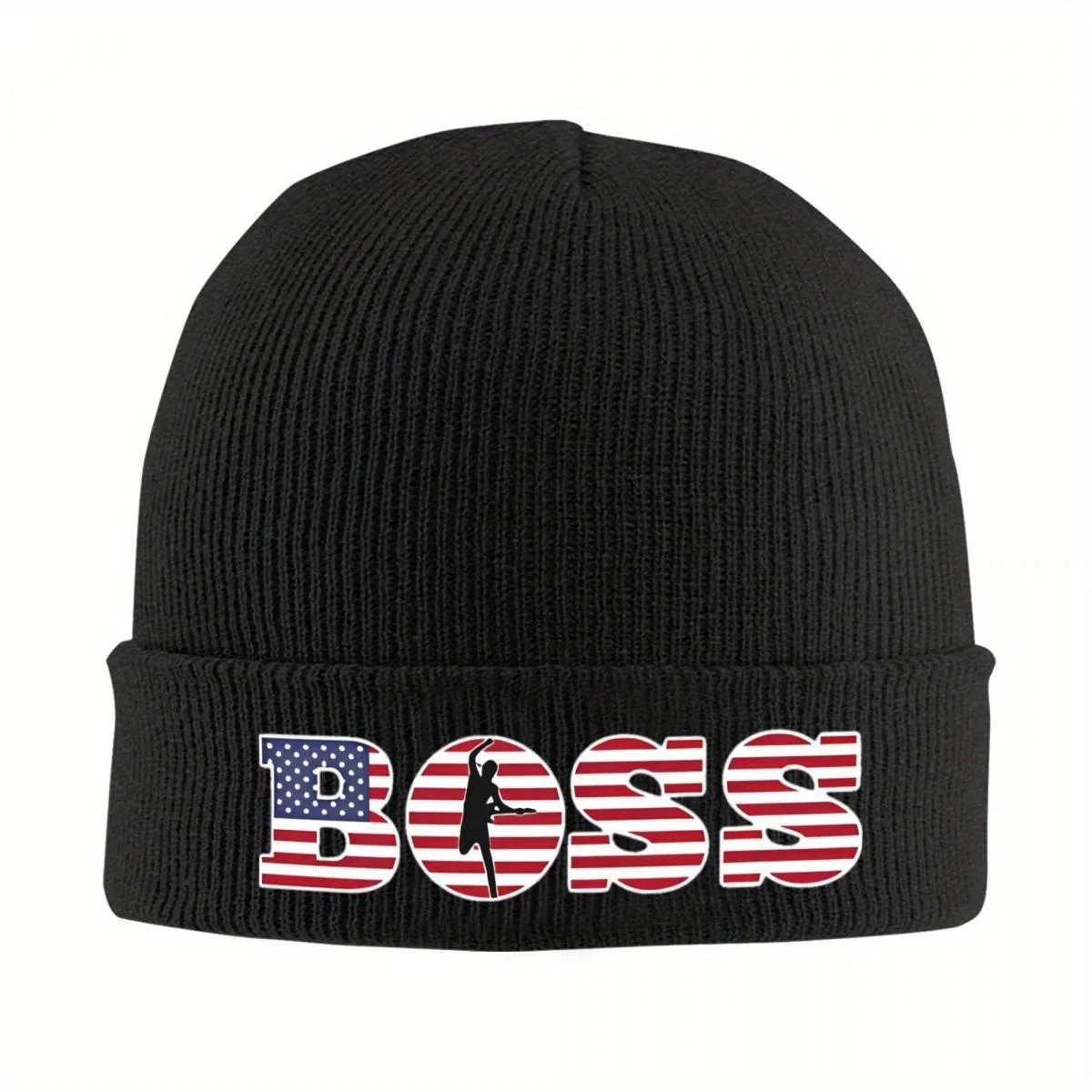New Bruce US Flag Springsteen Knit Hat Beanie Autumn Winter Hat Warm Hip-hop Heartland Rock Caps for Men Women Gift