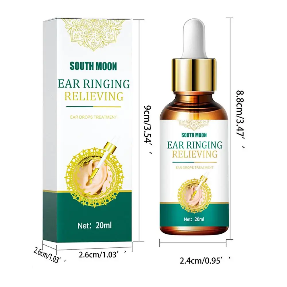 20ml Ear Ringing Relieving Drops Treatment Ear Hard Hearing Tinnitus Symptoms Earache Alleviate Ear Health Care Ear Cleaner