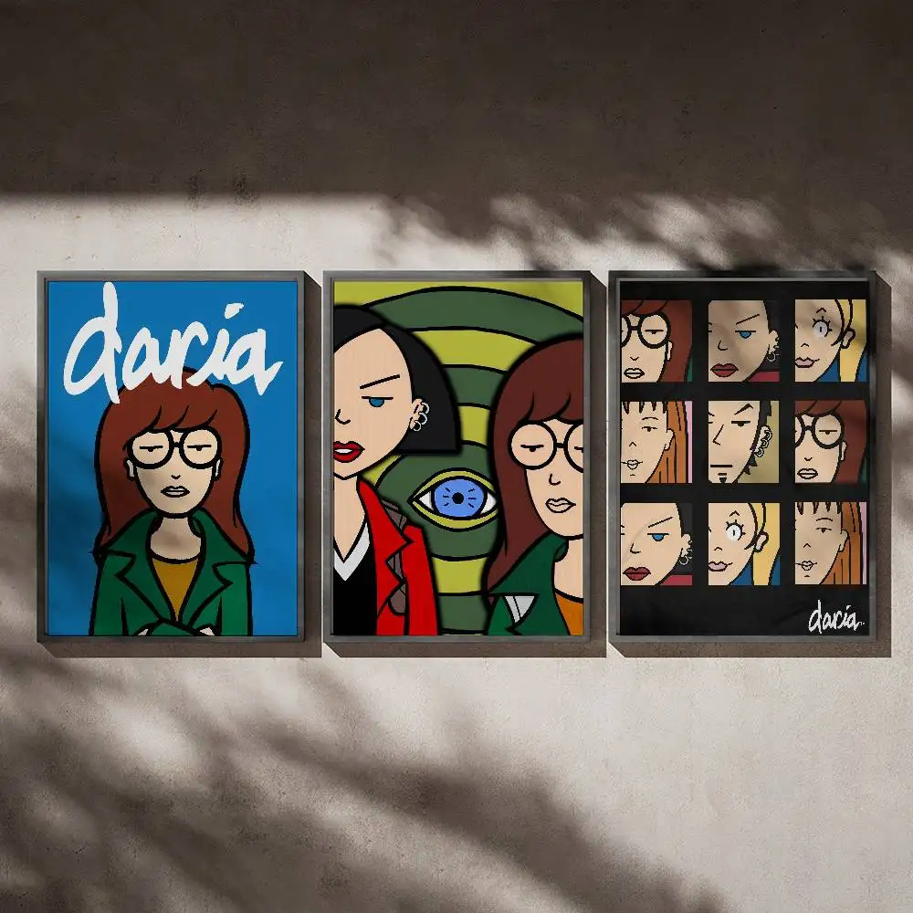 

Cartoon Girl Daria Poster Posters,waterproof Paper Stickers,coffee Shops,bar Living Rooms