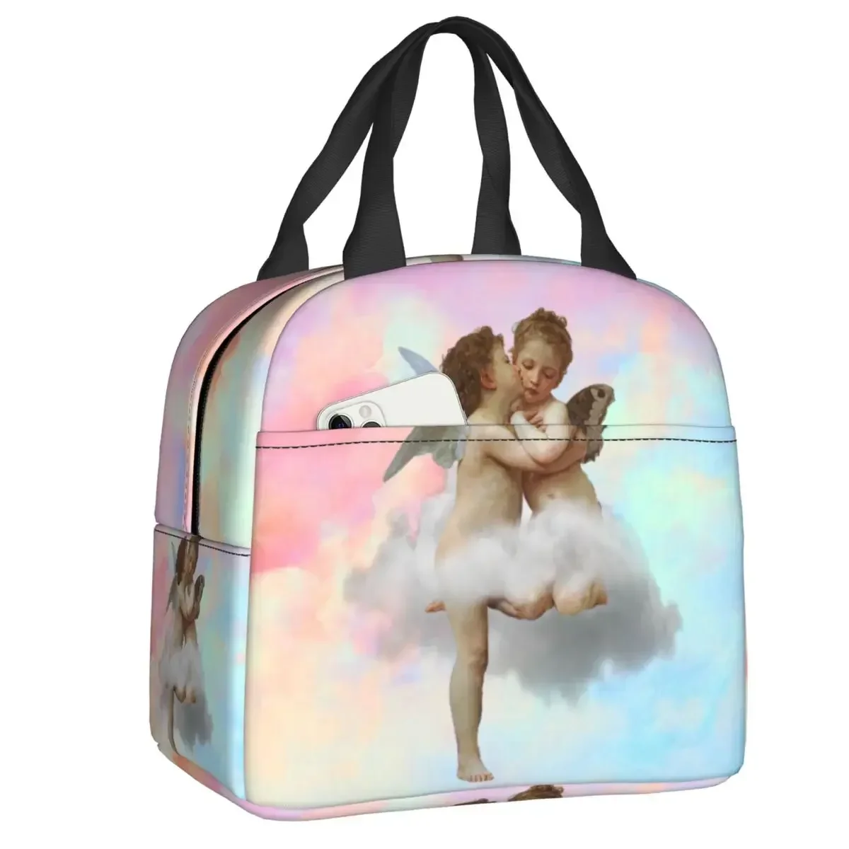 

Angels Lunch Box Waterproof Aesthetic Cloud Cherub Cooler Thermal Food Insulated Lunch Bag Kids Picnic Tote Bags