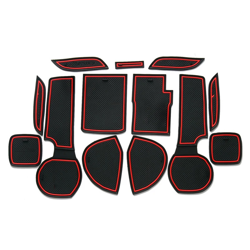 Anti-Slip Gummi Tor Slot Matte Tür Nut Pad Tasse Kissen Für Suzuki SX4 S-Cross S kreuz 2014-2023 Auto Innen Matte Zubehör – Detail 7