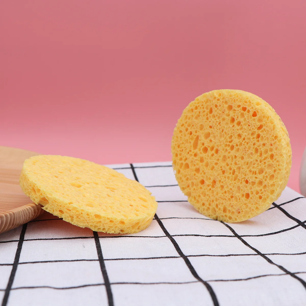 12 spugne in cellulosa compressa premium, uso quotidiano sicuro, pulizia del viso, rimozione del trucco, spugna per il viso in cellulosa