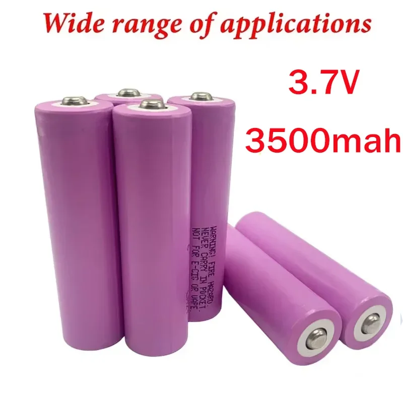 18650 Li-ion Battery 3.7V 3500mAh Rechargeable INR18650 35E 25A Discharge Battery for Screwdriver Flashlight Beauty Instruments