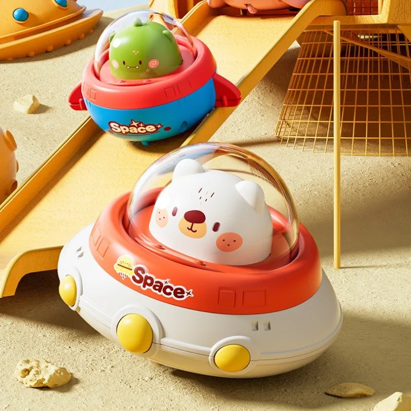 Cartoon Kinderen Auto Speelgoed 1-3Y Inertie Cartoon Dier Techniek Voertuig Druk Gaan Cartoon Truck Speelgoed Trek Auto Speelgoed voor Kinderen