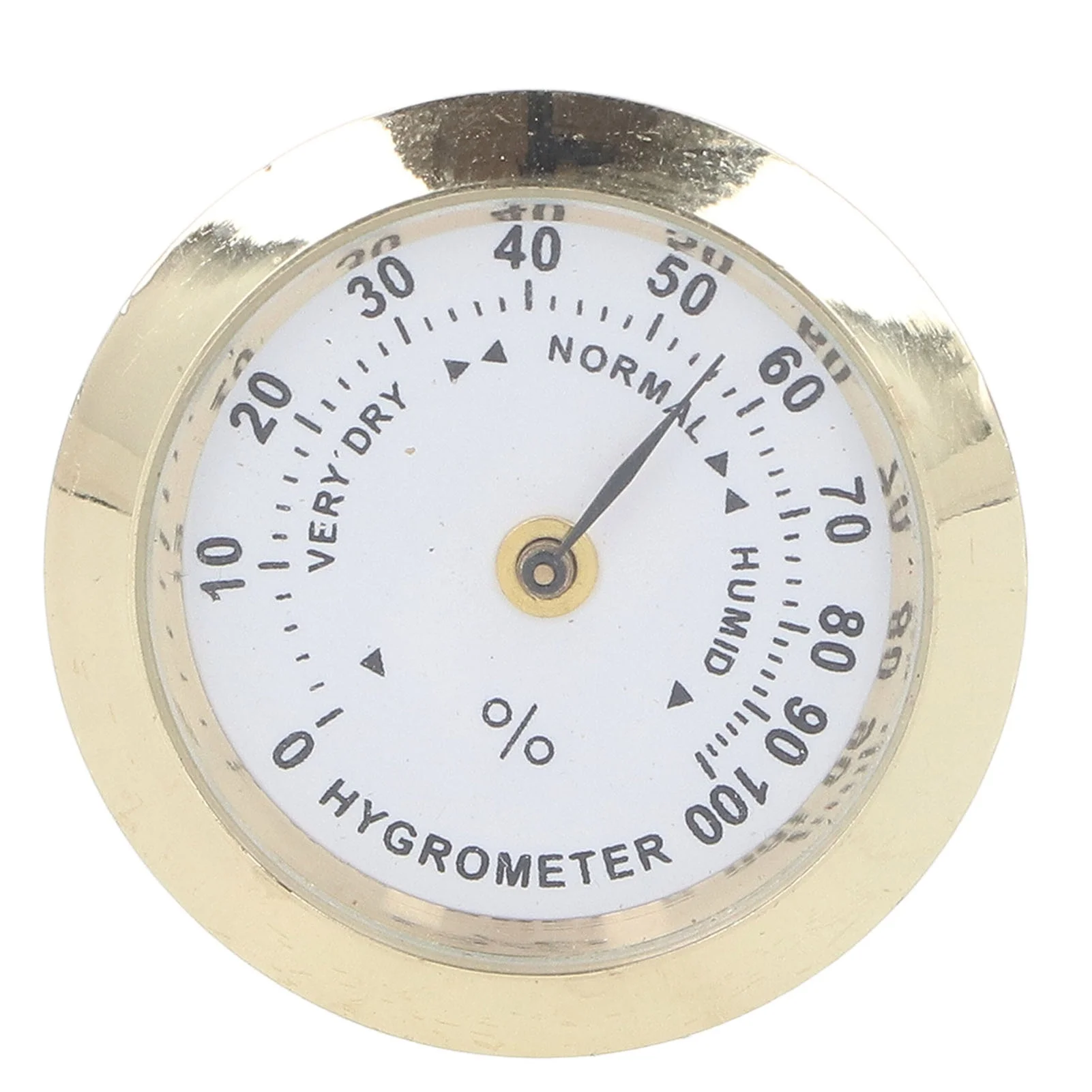 Violin Case Hygrometer Alloy Mini Guitar Moisture Meter Round Humidity Gauge for Musical Instruments