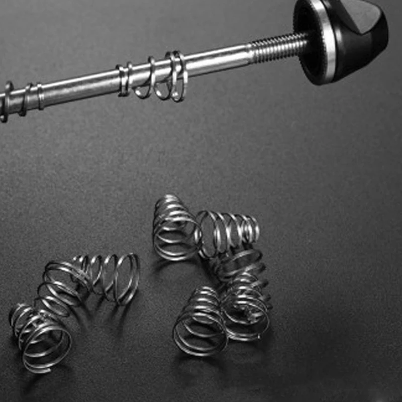 Universal Quick Release Bike Wheel Skewer Springs, eixo, 10pcs
