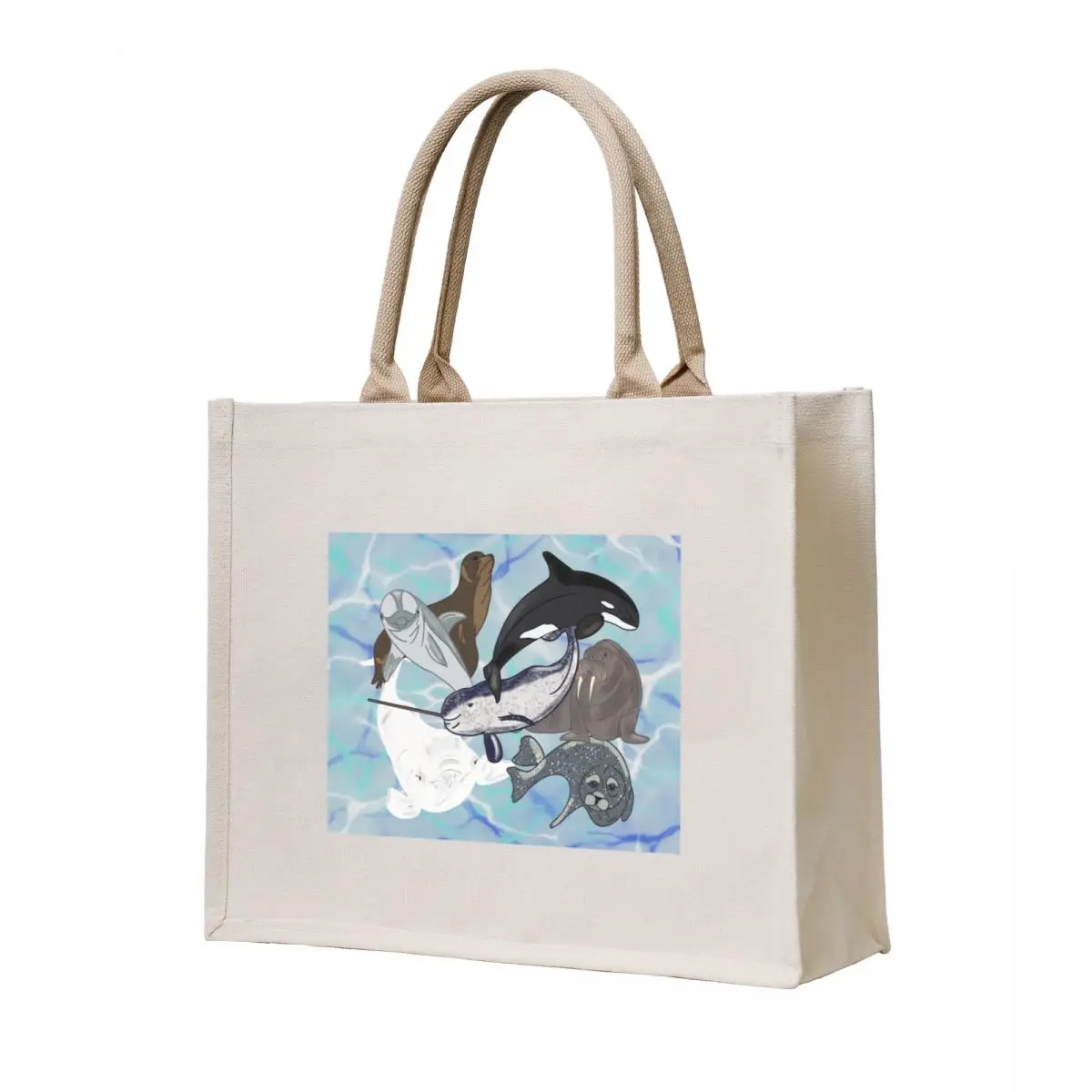 

Marine Mammals Tote Bag Women's bags Gift bag Canvas bag tote women